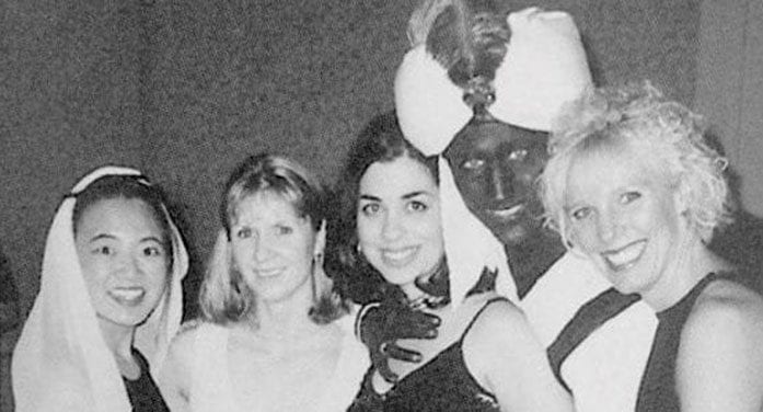 Justin Trudeau appeared in 'brownface' in a 2001 yearbook photo from the private school where he taught.