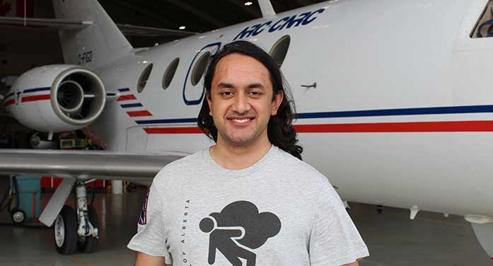 Kirtan Dhunnoo National Research Council of Canada Falcon 20 aircraft leadership, scholarships, space Engineer credits Schulich scholarship for launching aerospace career